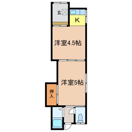 大田文化　3号棟の物件間取画像